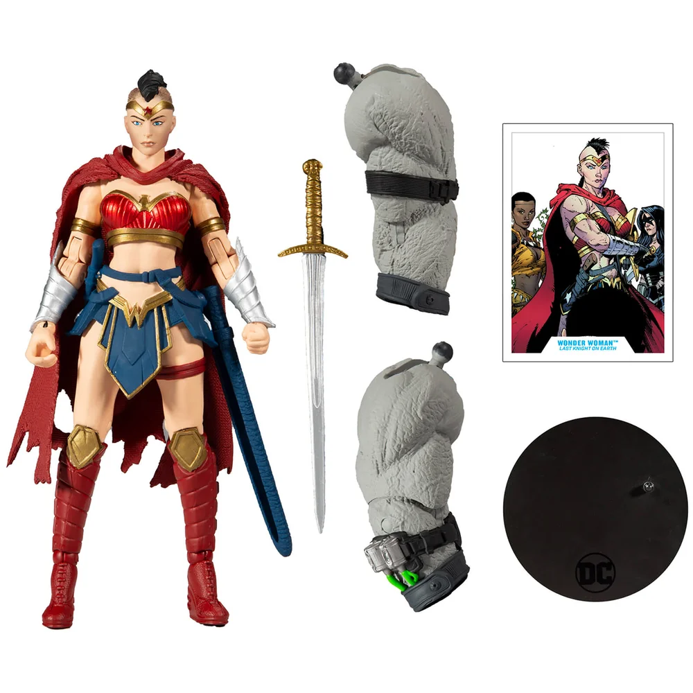 McFarlane DC Build-A 18 cm Figuren Wv3 - Laatste Ridder op Aarde - Wonder Woman Actiefiguur Afbeelding 1