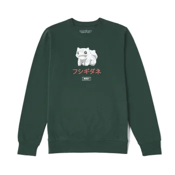 Pokémon Bulbasaur Evolution Evolution Sweatshirt - Forest Groen