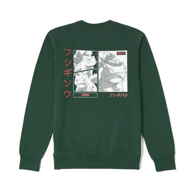Pokémon Bulbasaur Evolution Evolution Sweatshirt - Forest Groen