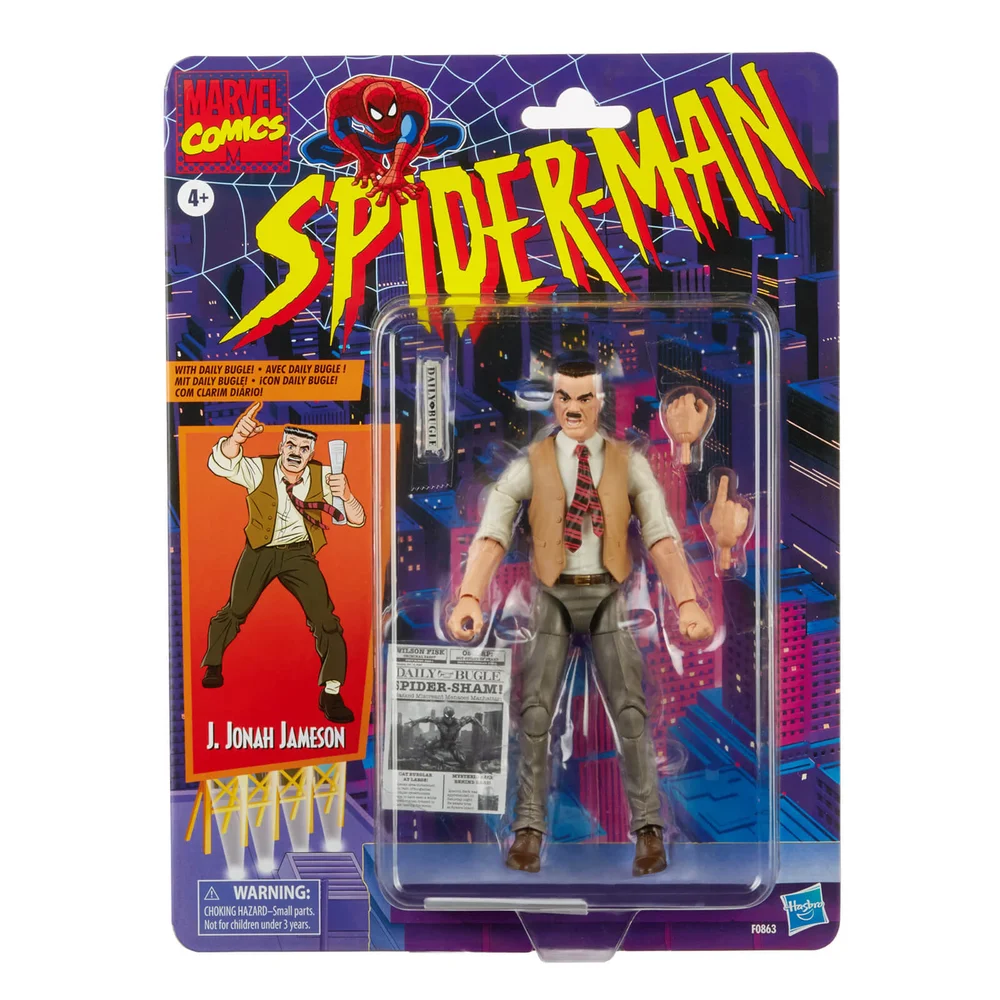 Hasbro Marvel Legends 15 cm J. Jonah Jameson Vintage Collectiefiguur Afbeelding 1
