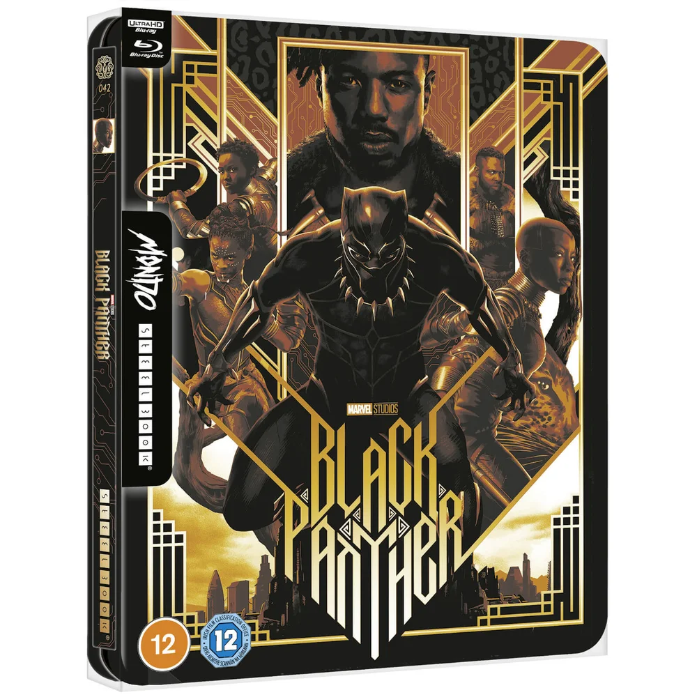 Marvel Studios' Black Panther - Mondo #42 Zavvi Exclusief 4K Ultra HD Steelbook (inclusief Blu-ray) Afbeelding 1