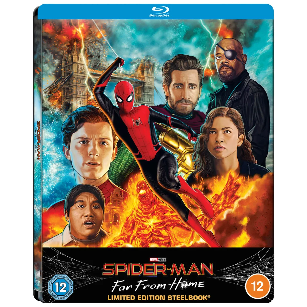 Spider-Man: Far From Home - Zavvi Exclusief Lenticulair Steelbook (Inclusief Blu-ray) Afbeelding 1