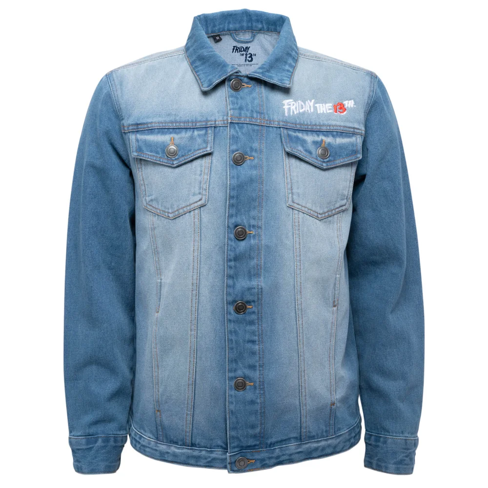 Friday The 13th A New Dimension In Terror Denim Jacket - Blue - S Afbeelding 1