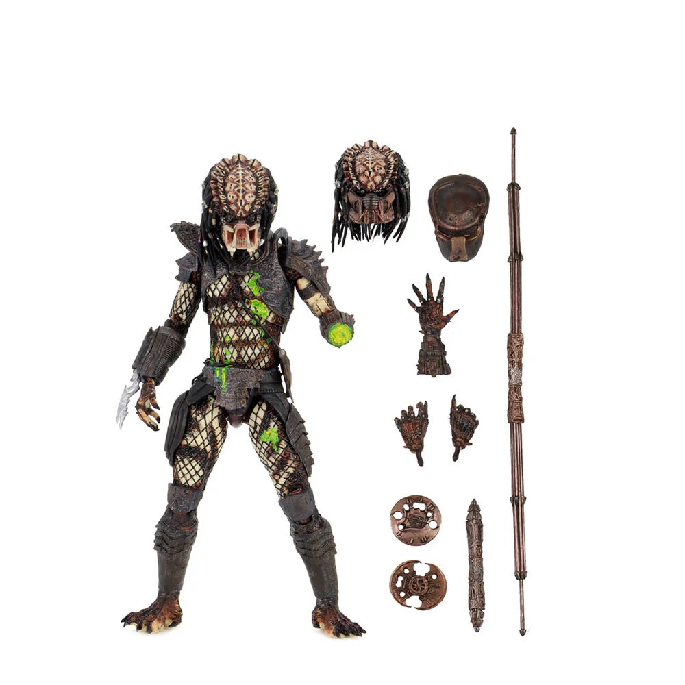 NECA Predator 2 Ultimate Battle Damaged City Hunter 7 Inch Scale Action Figure Afbeelding 1