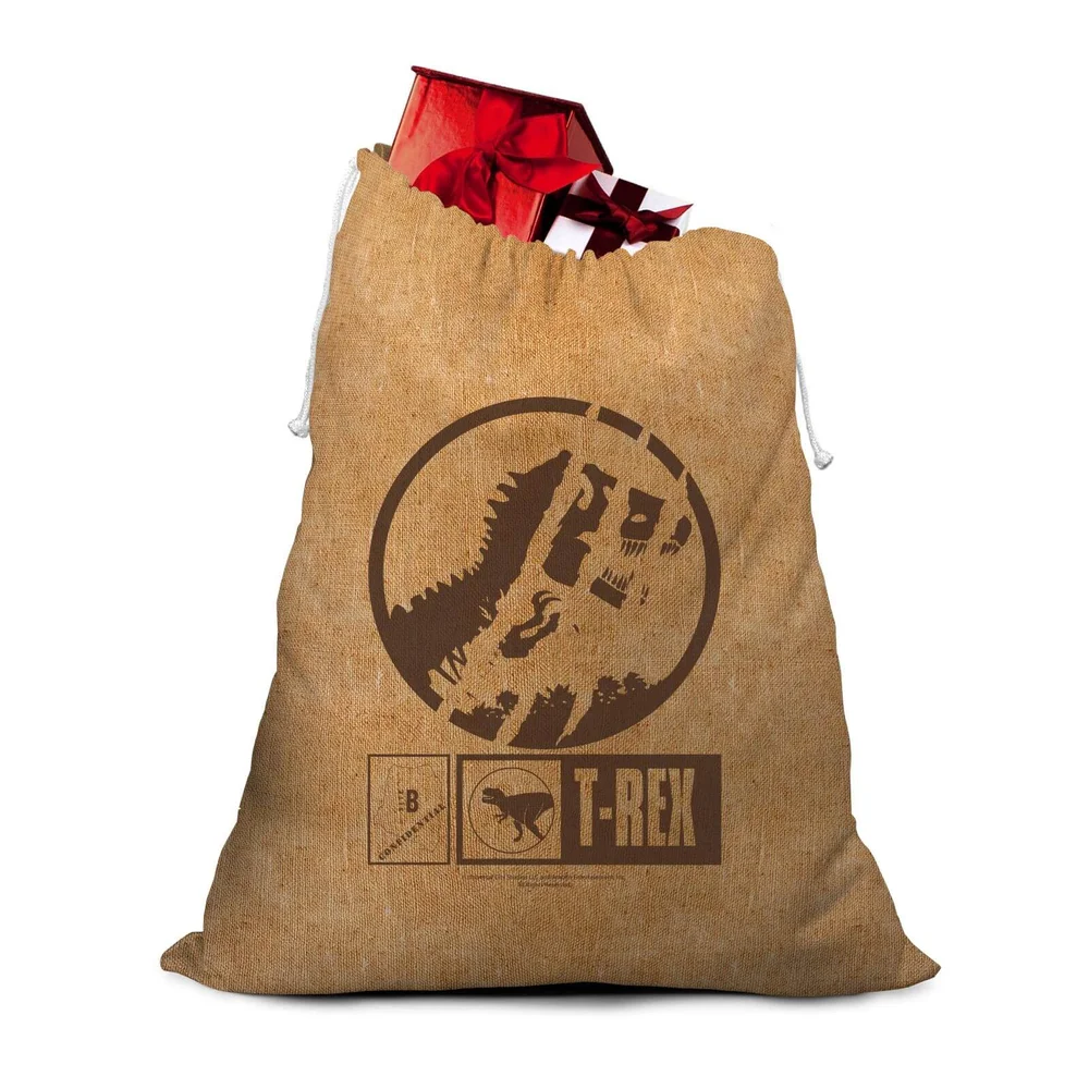 Jurassic Park Hessian Santa Sack Afbeelding 1