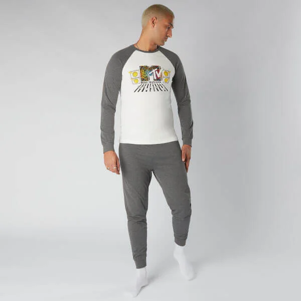 MTV Men's Pyjama Set - Grijs - S Afbeelding 1