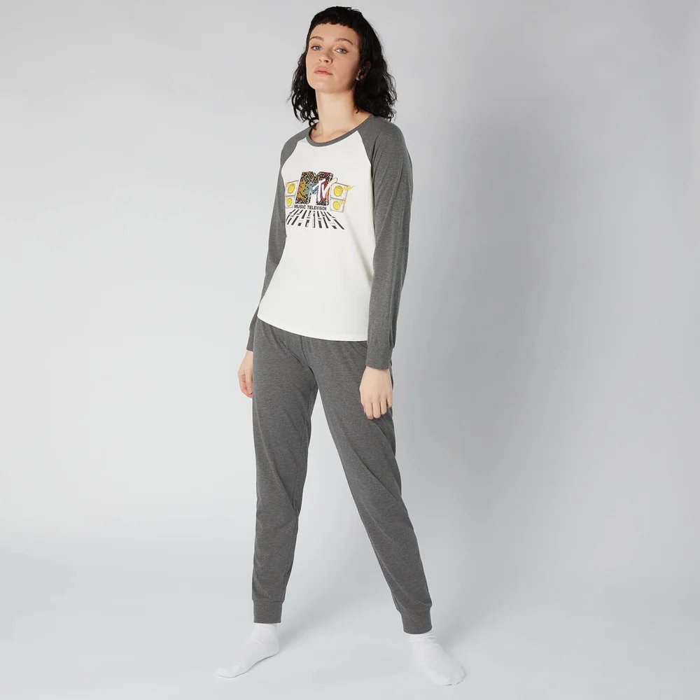 MTV Women's Pyjama Set - Grijs - XS Afbeelding 1