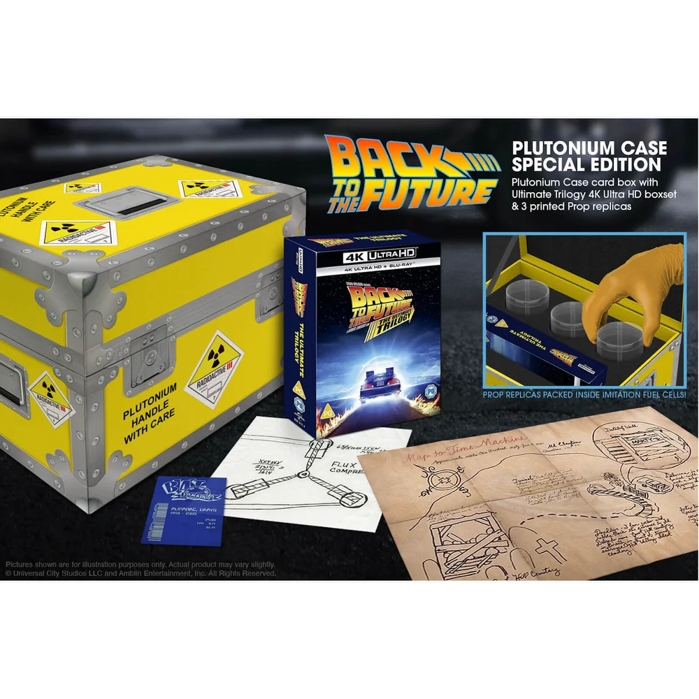 Back To The Future De Ultieme Trilogie - Zavvi Exclusief 4K Ultra HD Plutonium Case Collector's Edition Box Set Afbeelding 1