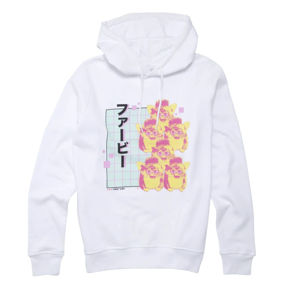 Furby Glitched Hoodie - White - S Afbeelding 1