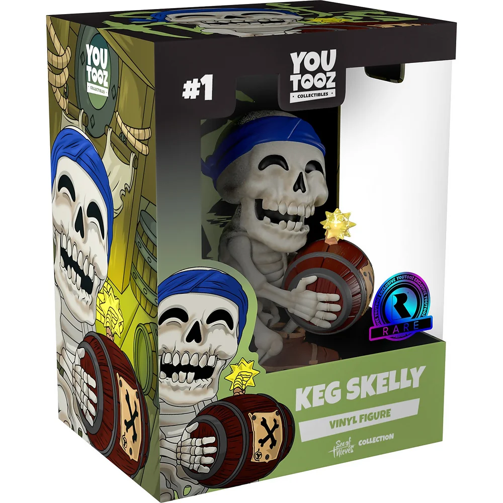 Youtooz Sea of Thieves 5" Vinyl Collectible Figure - Keg Skelly (Rare Store Exclusive) Afbeelding 1