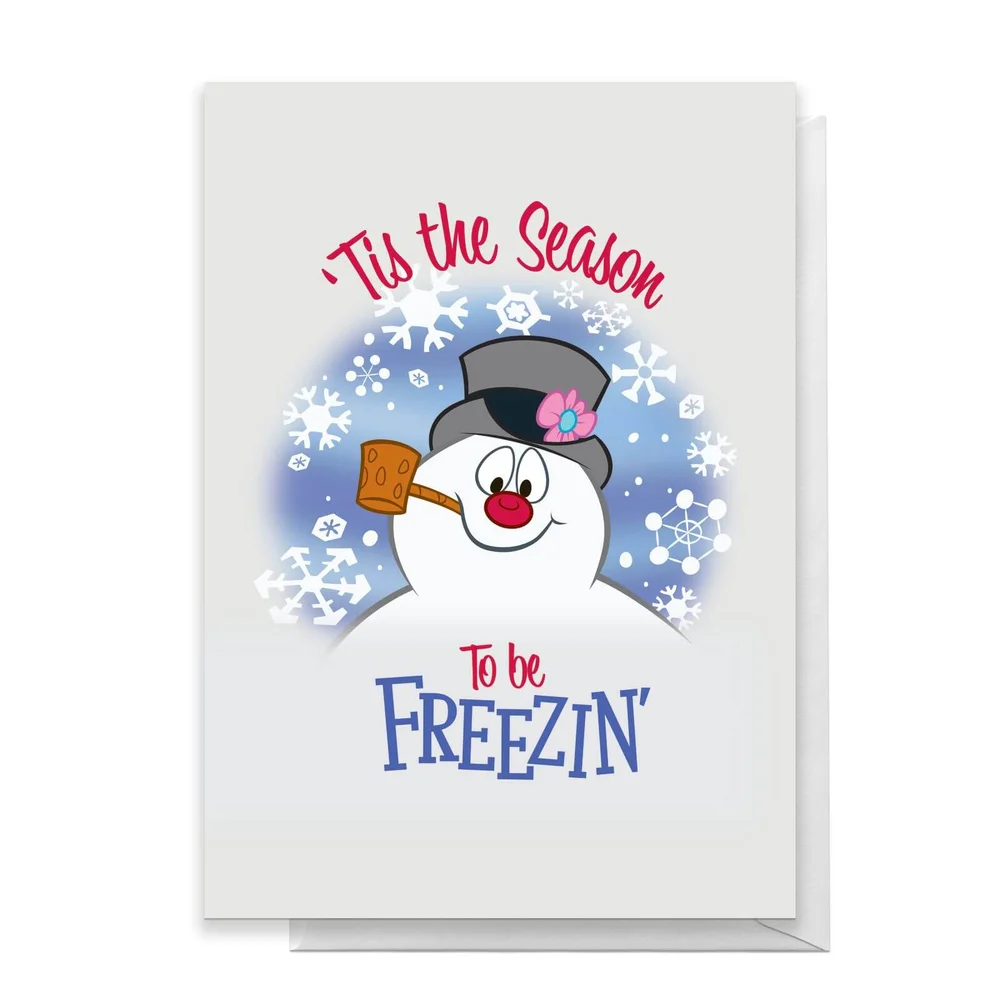 Tis The Season To Be Freezin' Greetings Card - Standard Card Afbeelding 1