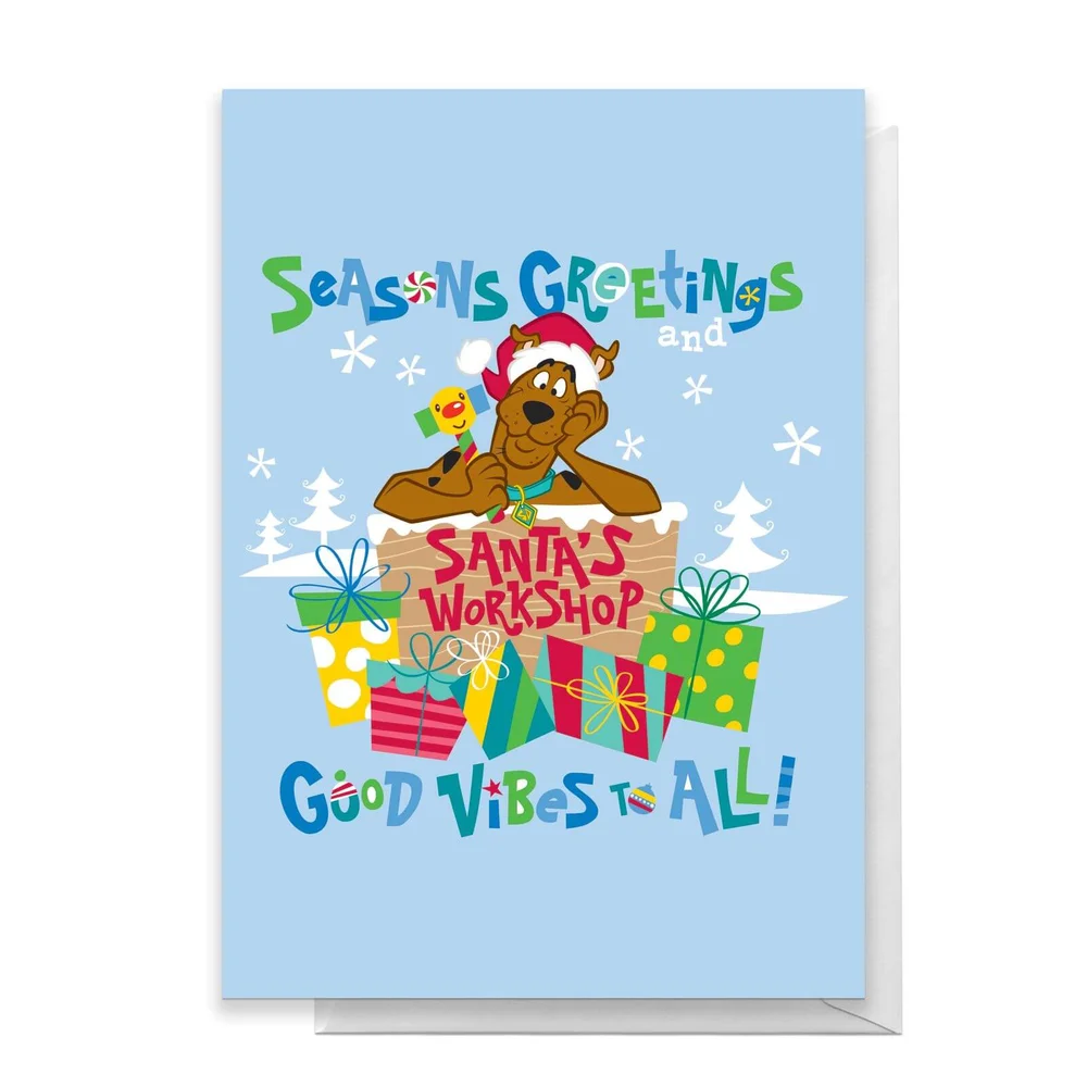 Scooby Doo Seasons Greetings Good Vibes All Greetings Card - Standard Card Afbeelding 1