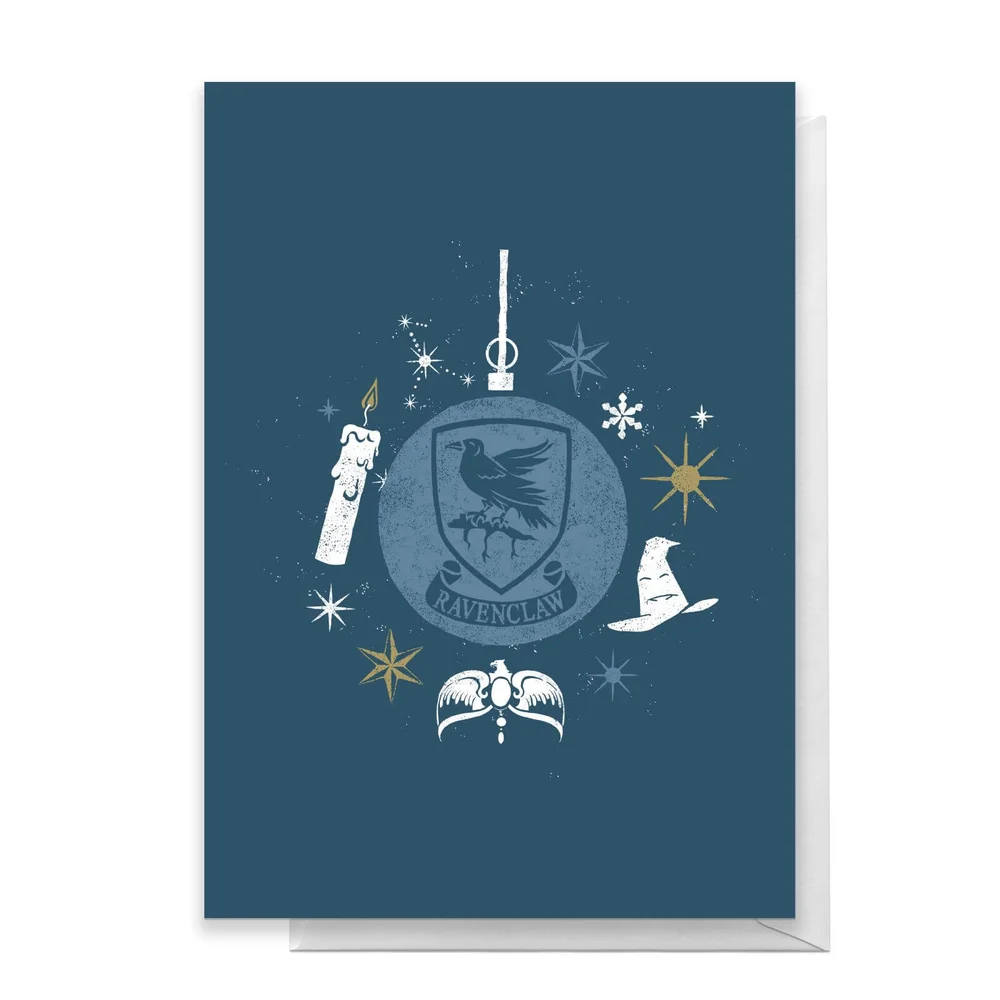 Harry Potter Ravenclaw Christmas Greetings Card - Standard Card Afbeelding 1