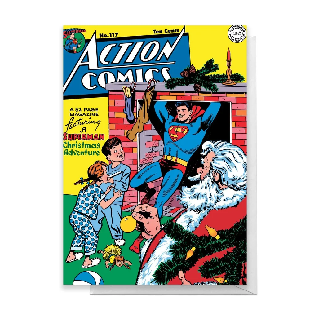 Superman Christmas Greetings Card - Standard Card Afbeelding 1