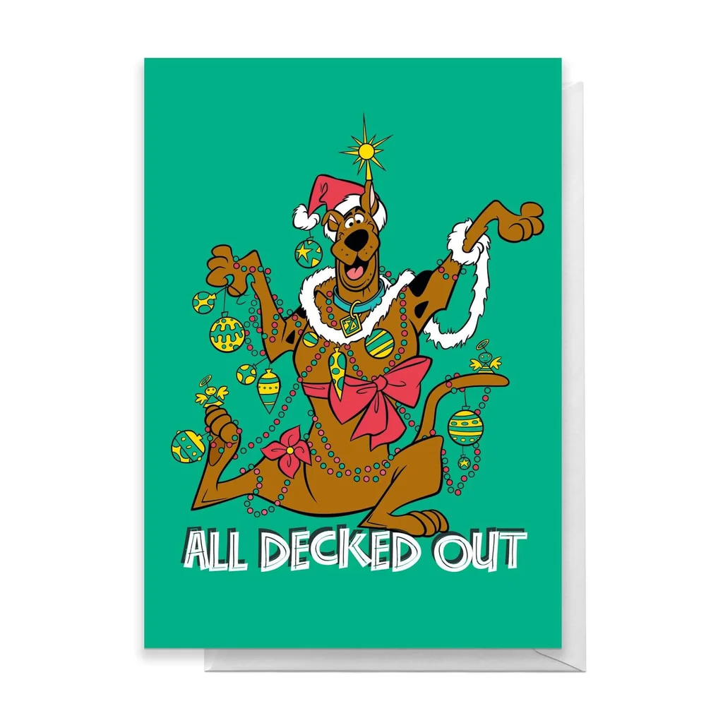 Scooby Doo All Decked Out Greetings Card - Standard Card Afbeelding 1