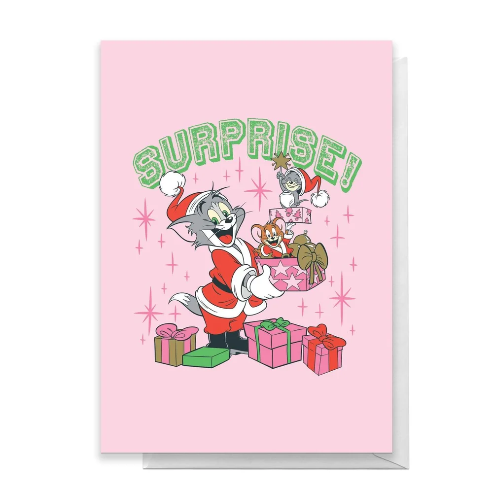 Tom And Jerry Surprise! Greetings Card - Standard Card Afbeelding 1