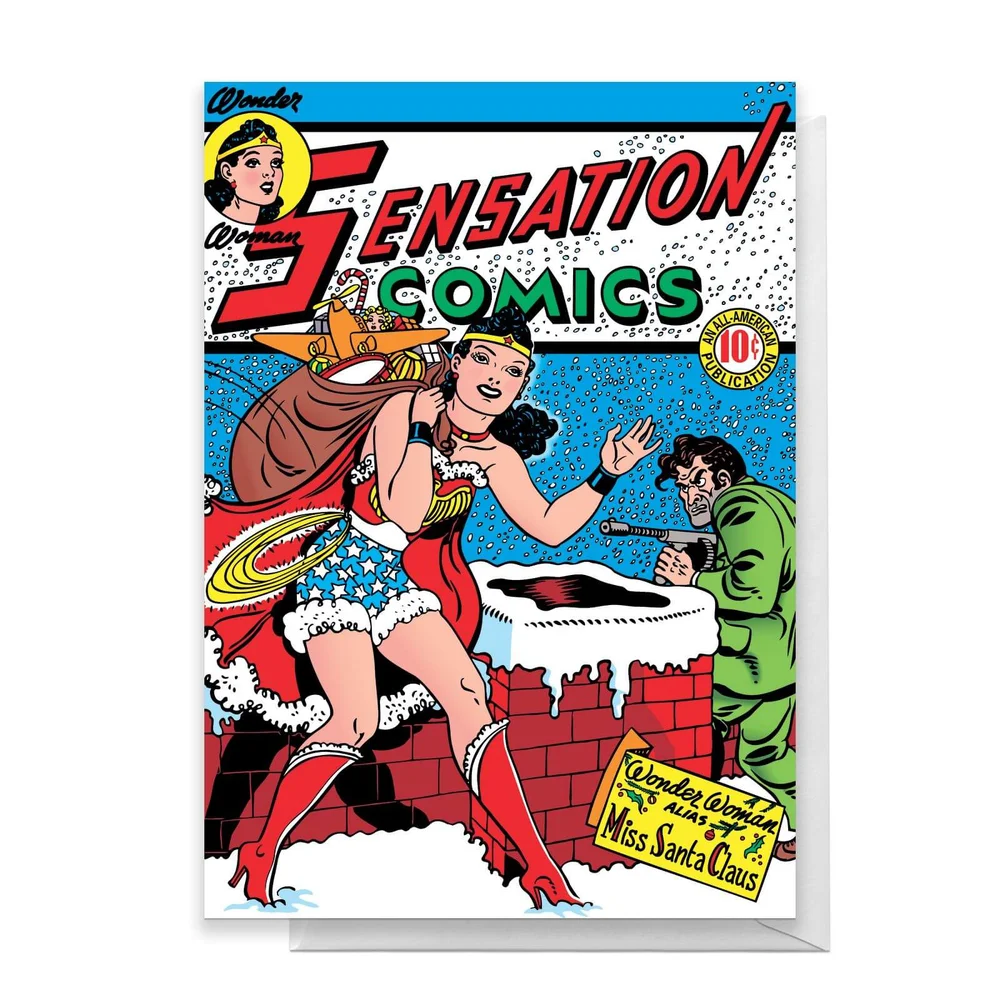 Wonder Woman Christmas Greetings Card - Standard Card Afbeelding 1