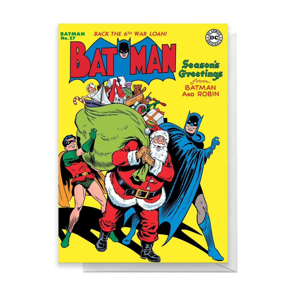 Batman Christmas Greetings Card - Standard Card Afbeelding 1