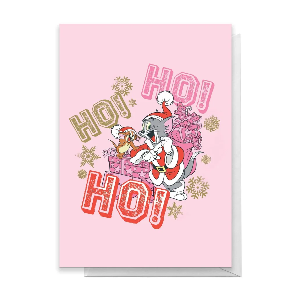 Tom And Jerry Ho! Ho! Ho! Greetings Card - Standard Card Afbeelding 1