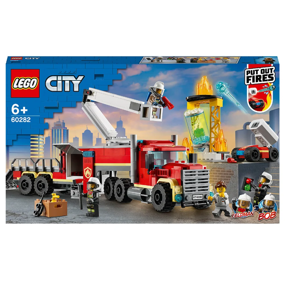 LEGO 60282 City Grote Ladderwagen, Brandweerwagen Speelgoed voor Kinderen van 6+, Verjaardagscadeau, Cadeau Idee Afbeelding 1