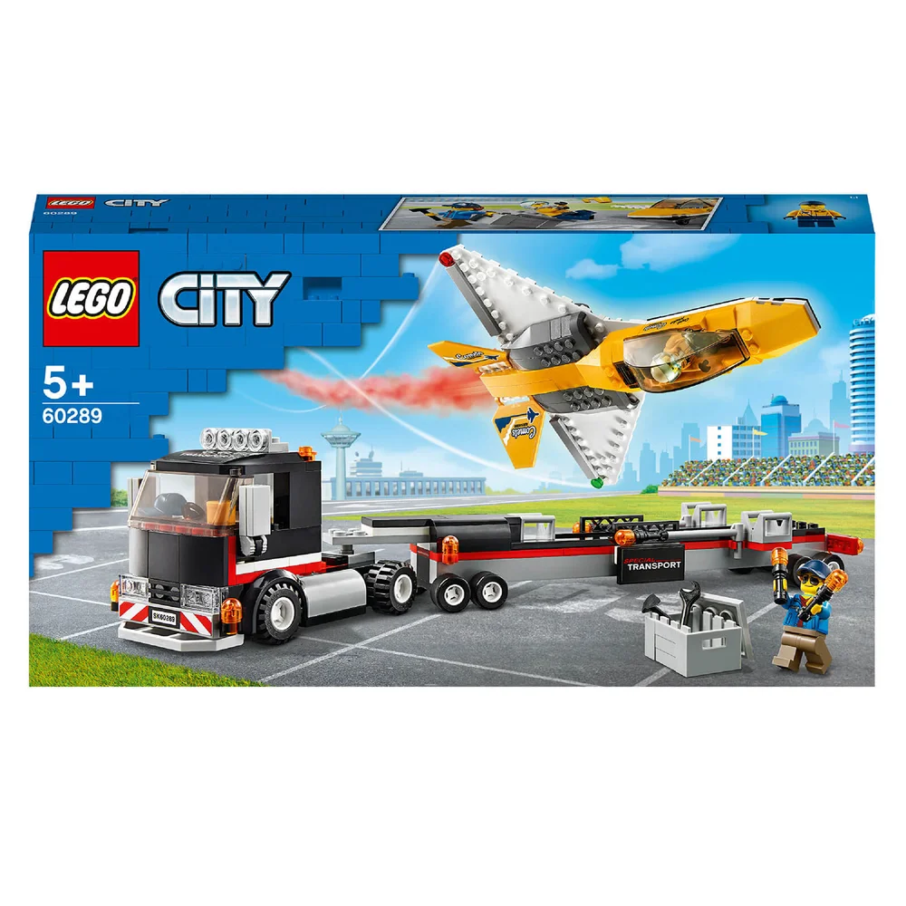LEGO City: Great Vehicles Airshow Jet Transporter Speelgoed (60289) Afbeelding 1