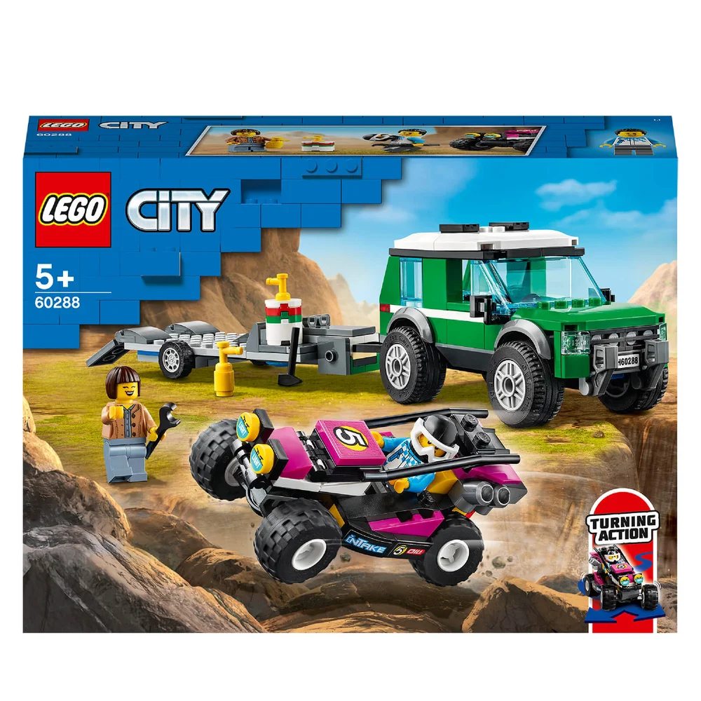 LEGO City: Grote voertuigen Race Buggy Transporter Speelgoed (60288) Afbeelding 1