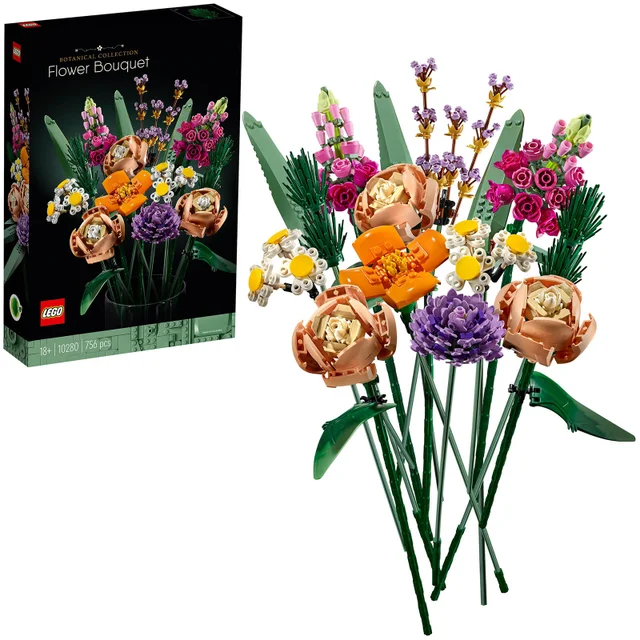 LEGO 10280 Creator Bloemenboeket, Kunstbloemen LEGO voor Volwassenen, Huisdecoratie Accessoires, Botanische Collectie