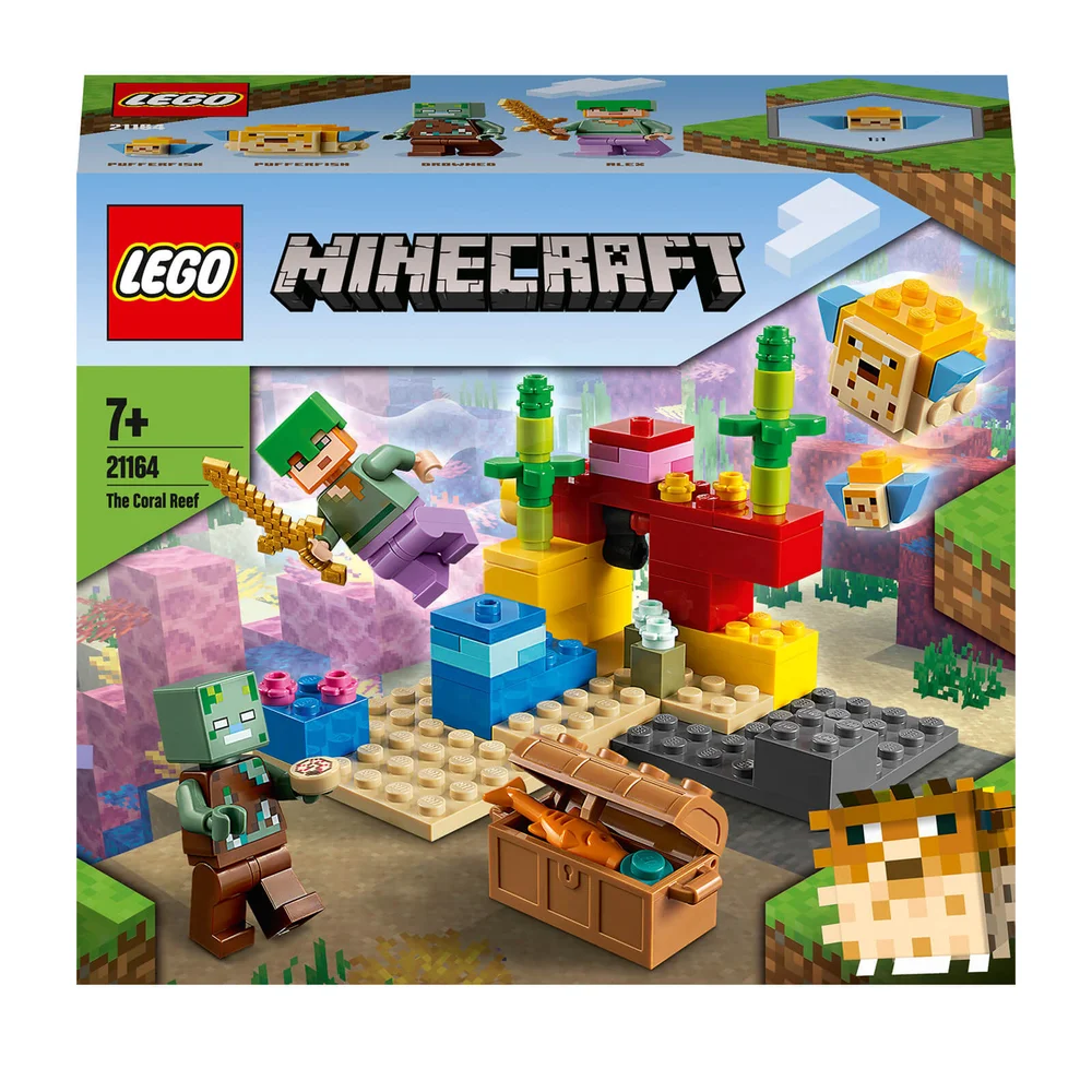 LEGO Minecraft: Het Koraalrif Bouwset met Alex (21164) Afbeelding 1