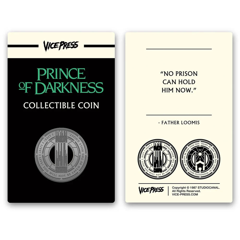 John Carpenter's - Prince of Darkness Limited Edition Zilveren Collector Munt Afbeelding 1