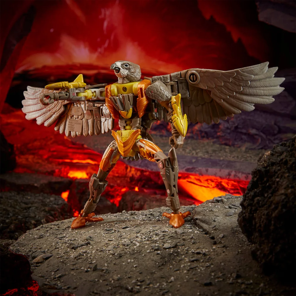 Hasbro Transformers Generations War for Cybertron: Kingdom Deluxe WFC-K14 Airazor Actiefiguur Afbeelding 1