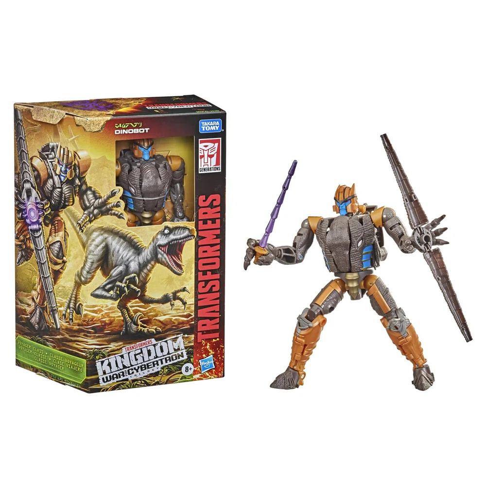 Hasbro Transformers Generations War for Cybertron: Kingdom Voyager WFC-K18 Dinobot Actiefiguur Afbeelding 1