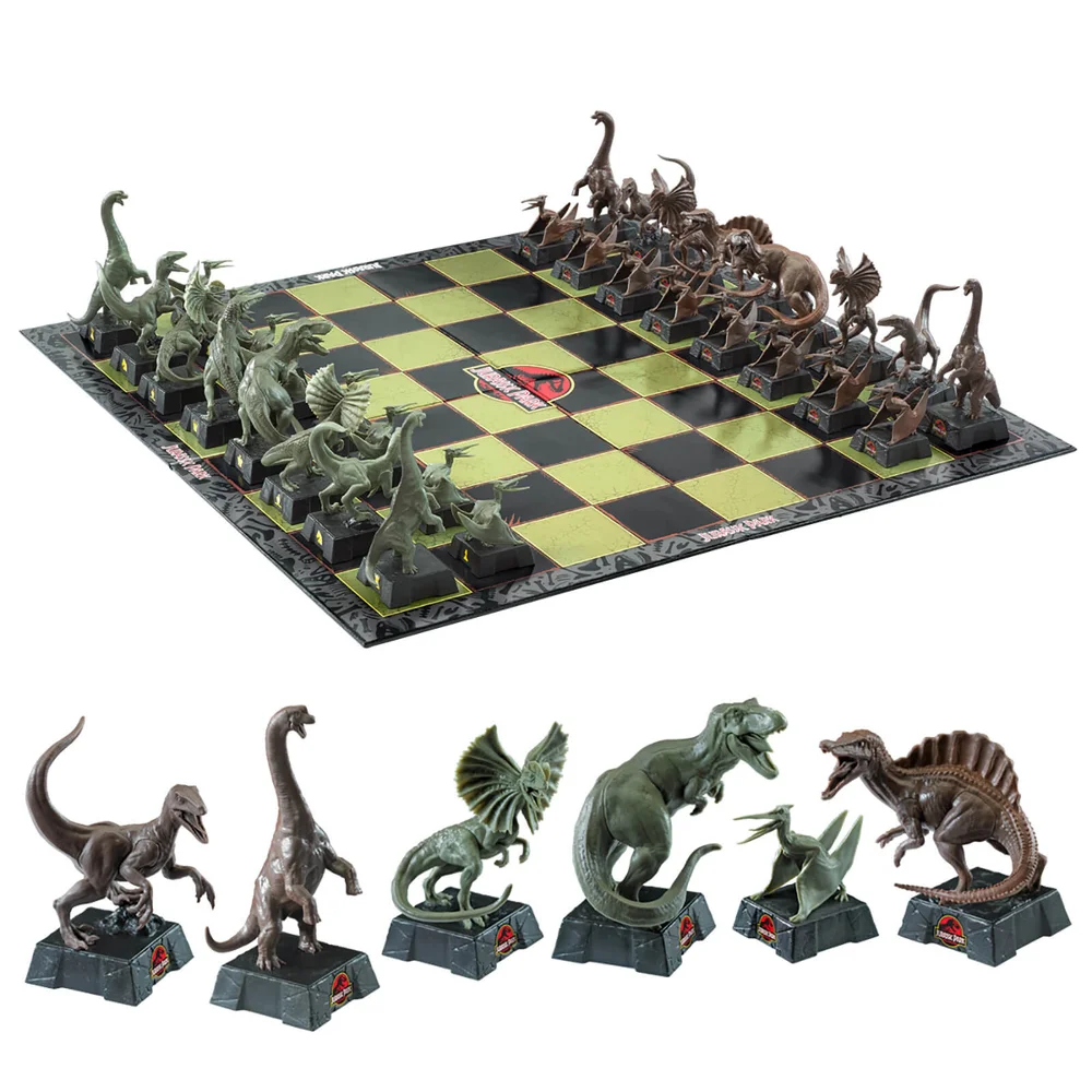 The Noble Collectie Jurassic Park Schaakset Afbeelding 1