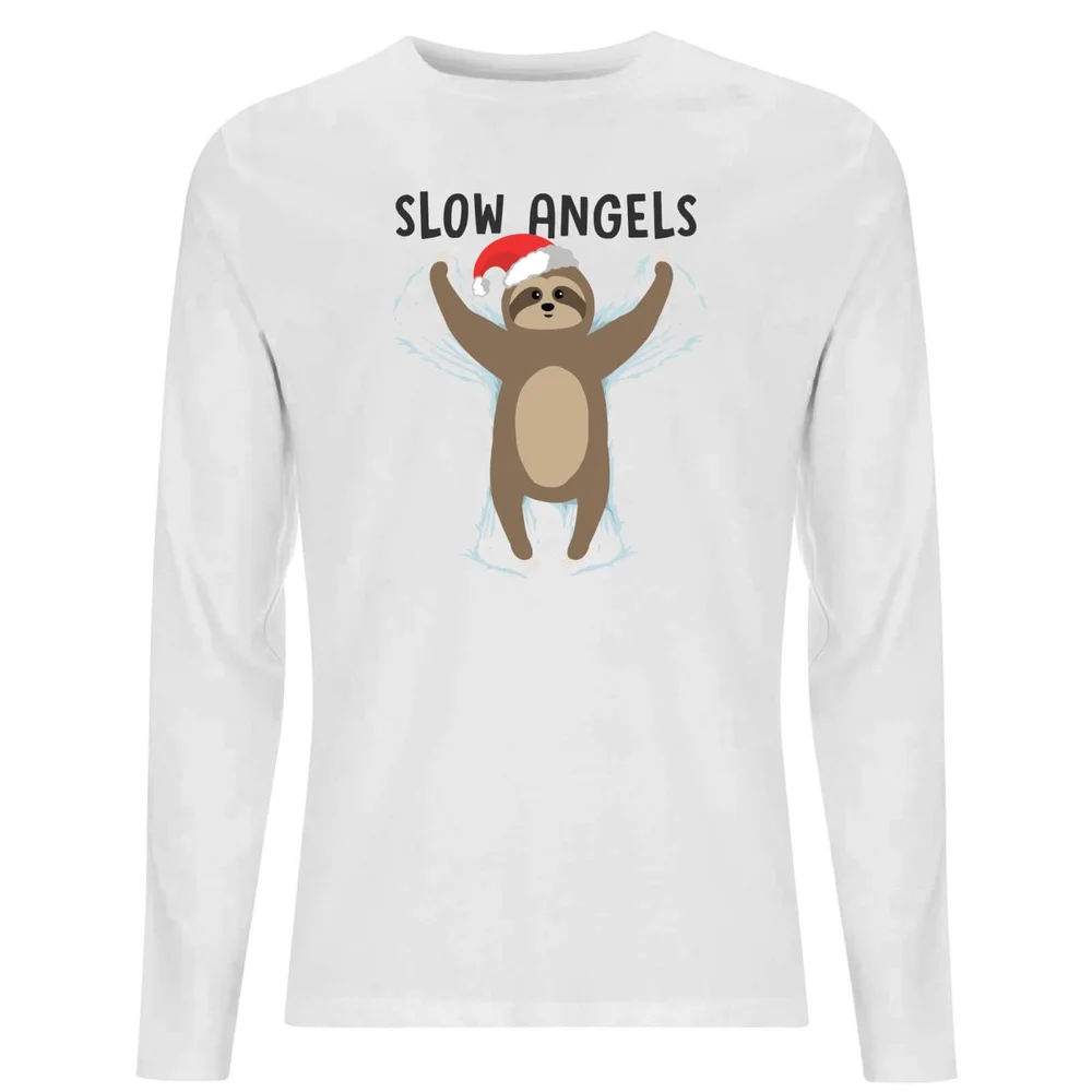 Slow Angels Unisex Long Sleeve T-Shirt - White - S Afbeelding 1
