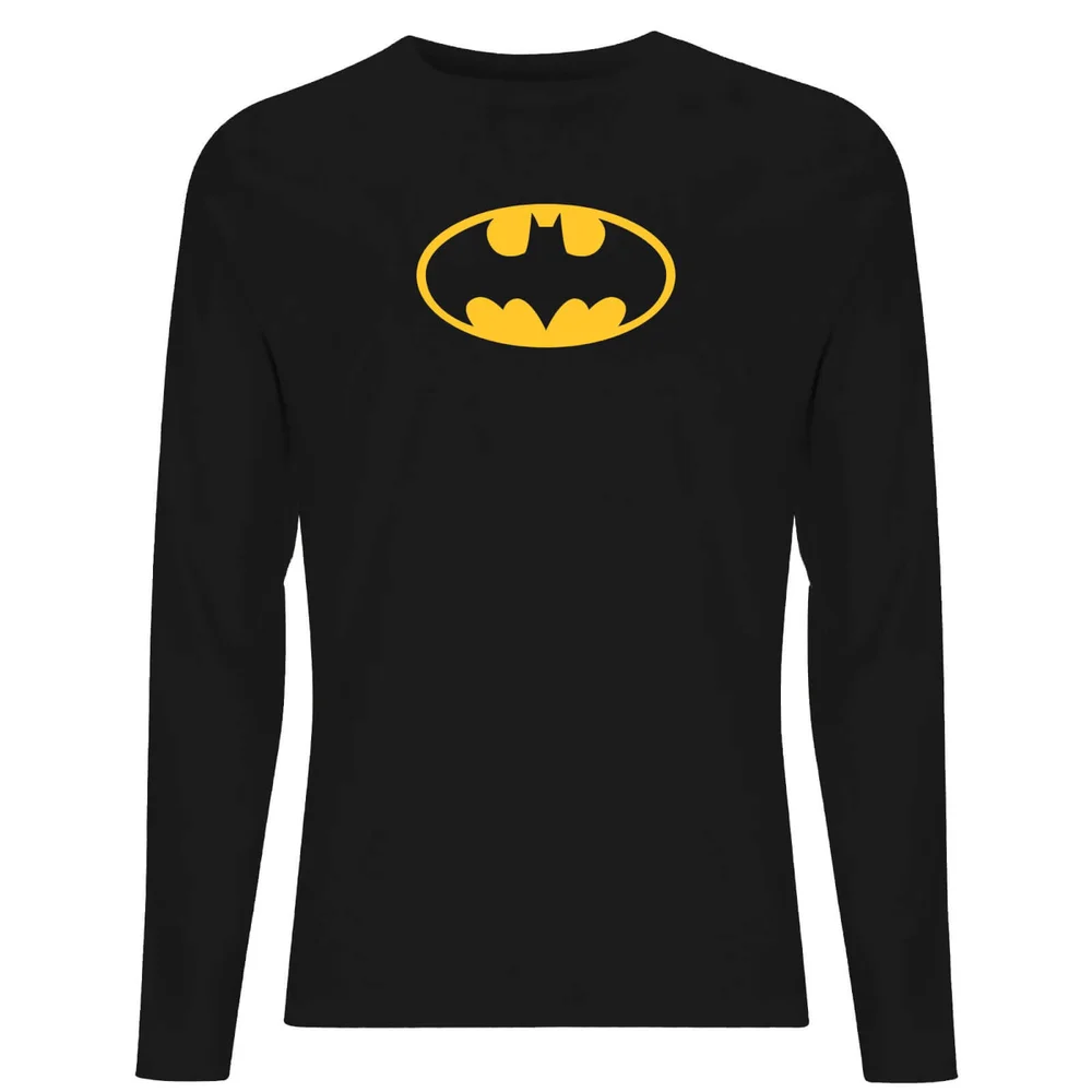 DC Justice League Core Batman Logo Unisex Long Sleeve T-Shirt - Black - XS Afbeelding 1