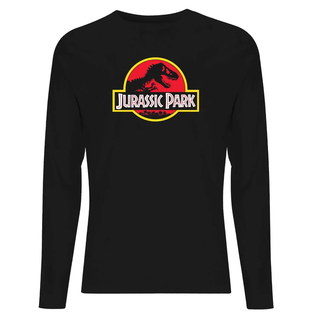 Jurassic Park Logo Unisex Long Sleeve T-Shirt - Black - S Afbeelding 1