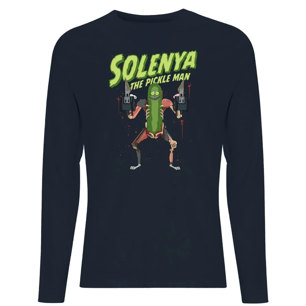 Rick and Morty Solenya Unisex Long Sleeve T-Shirt - Navy - S Afbeelding 1