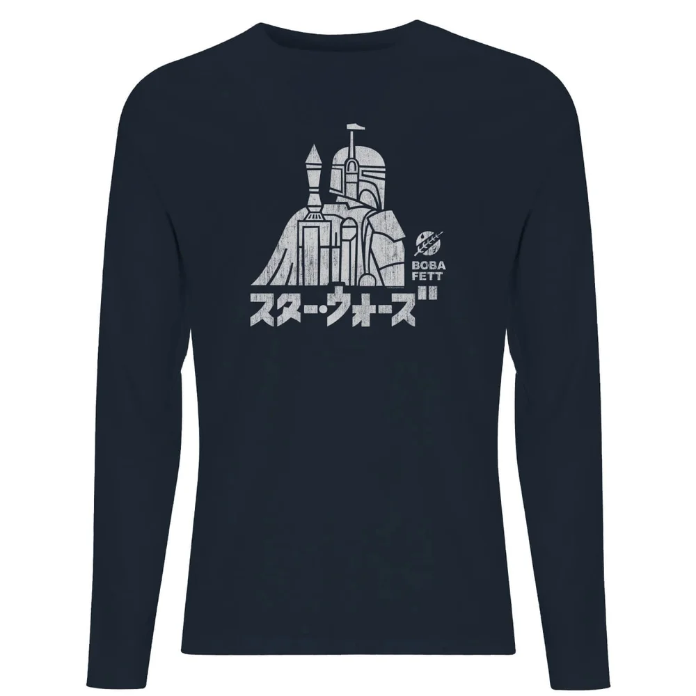Star Wars Kana Boba Fett Unisex Long Sleeve T-Shirt - Navy - S Afbeelding 1