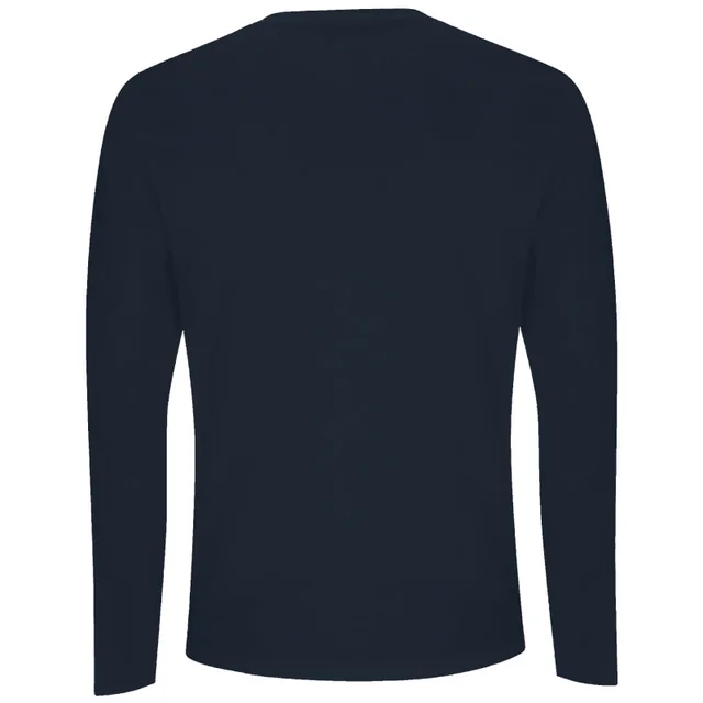 DC Official Superman Shield Unisex Long Sleeve T-Shirt - Navy