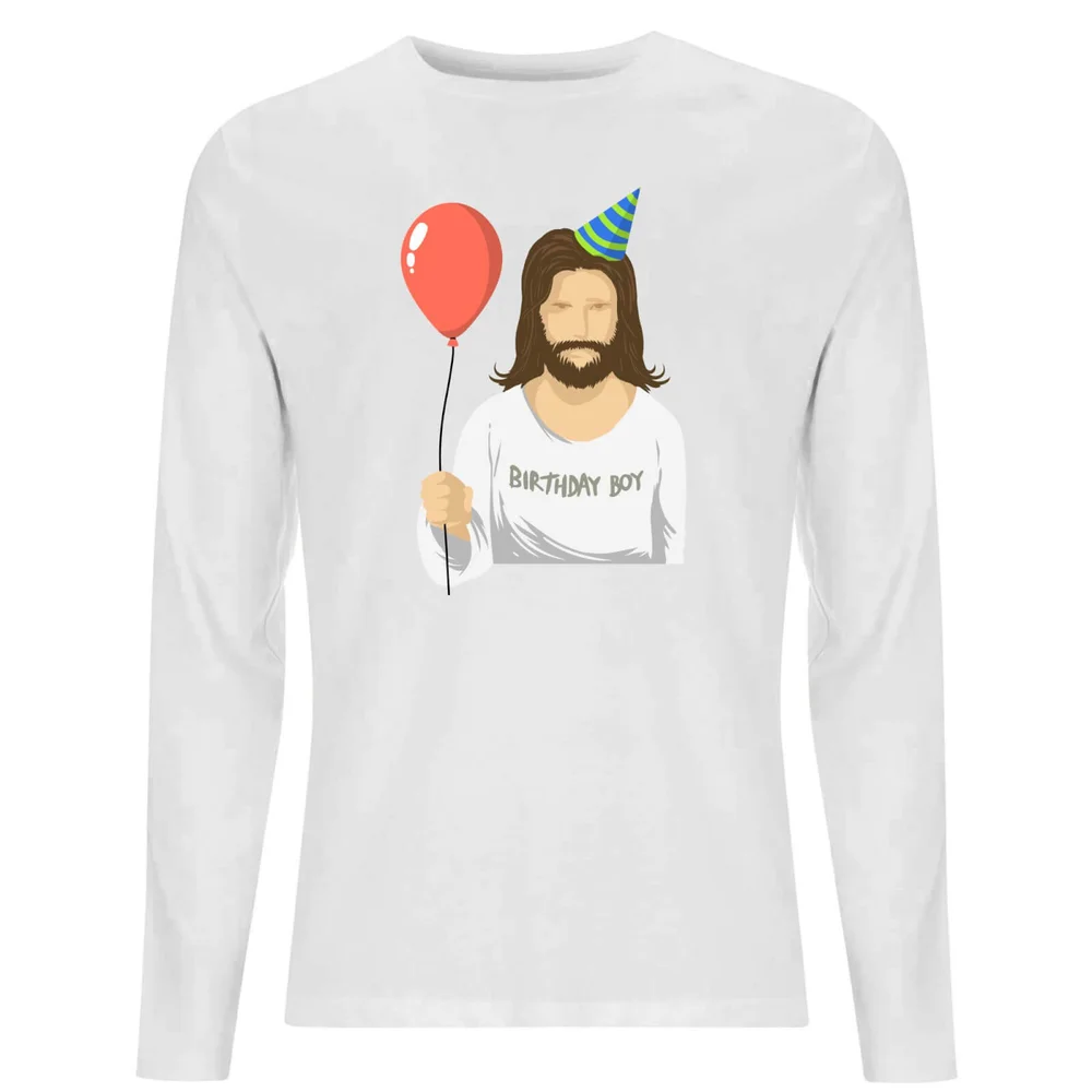 Birthday Boy Unisex Long Sleeve T-Shirt - White - S Afbeelding 1