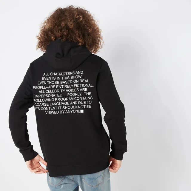 South Park Disclaimer Hoodie - Zwart