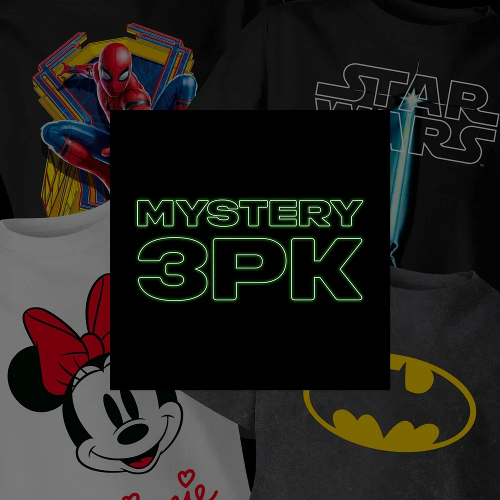 Kids Mystery 3 Pack T-Shirts - Multi - Unisex - 110/116 (5-6 jaar) Afbeelding 1