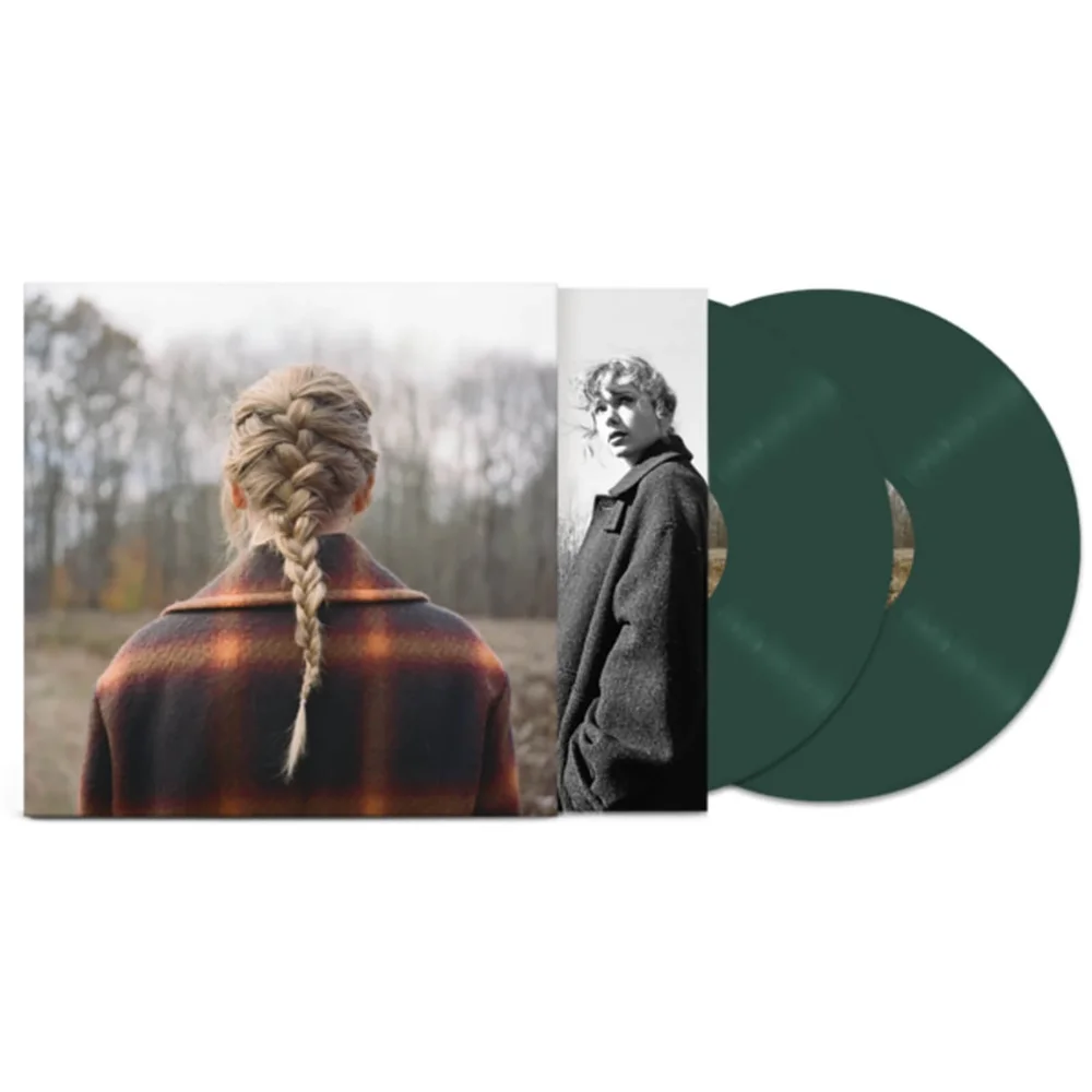 Taylor Swift - Evermore Deluxe Edition Vinyl 2LP (Green) Afbeelding 1