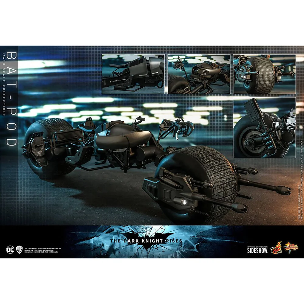 Hot Toys Batman The Dark Knight Rises Movie Masterpiece Actiefiguur 1/6 Bat-Pod 59 cm Afbeelding 1