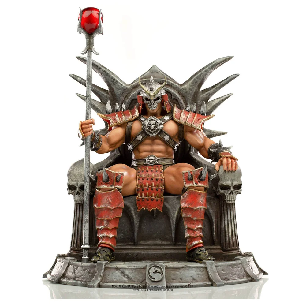 Iron Studios Mortal Kombat Deluxe BDS Art Scale Beeldje 1/10 Shao Khan 25 cm Afbeelding 1