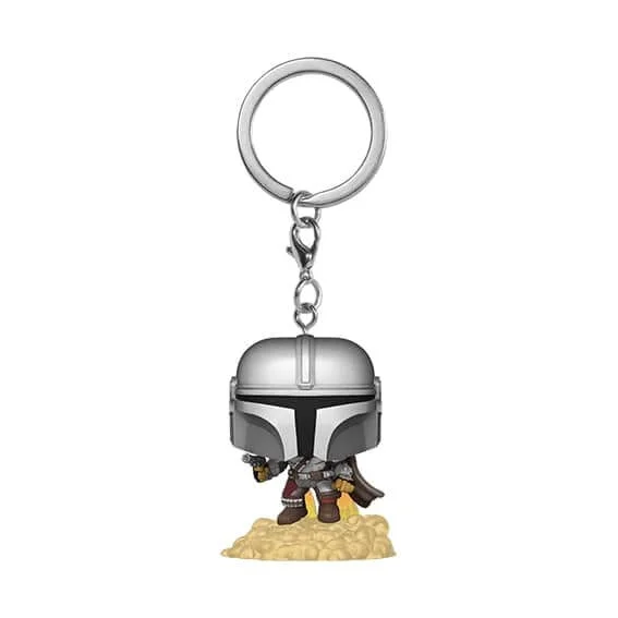 Star Wars The Mandalorian The Mandalorian met Blaster Funko Pop! Sleutelhanger Afbeelding 1