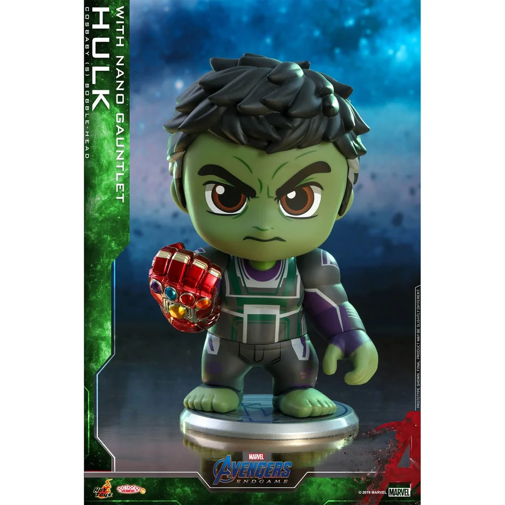 Hot Toys Cosbaby Marvel Avengers Endgame (Size S) - Hulk (with Nano Gauntlet Version) Afbeelding 1