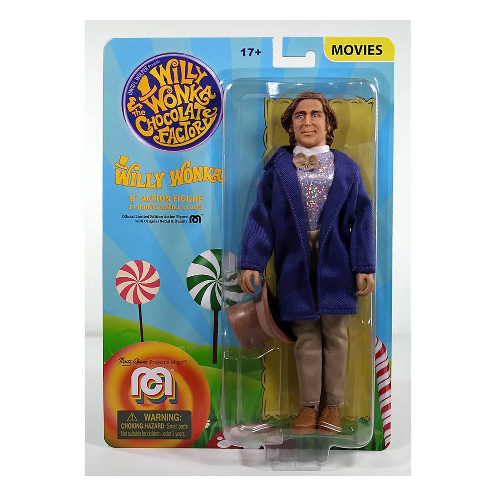 Mego 8 Inch Willy Wonka (Gene Wilder) Action Figure Afbeelding 1