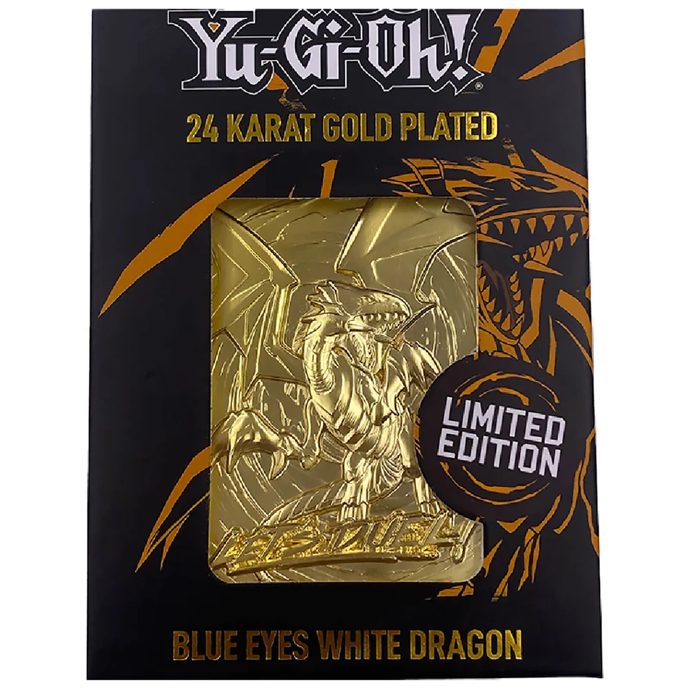 24K verguld Yu-Gi-Oh! Blue Eyes White Dragon Kaart Afbeelding 1