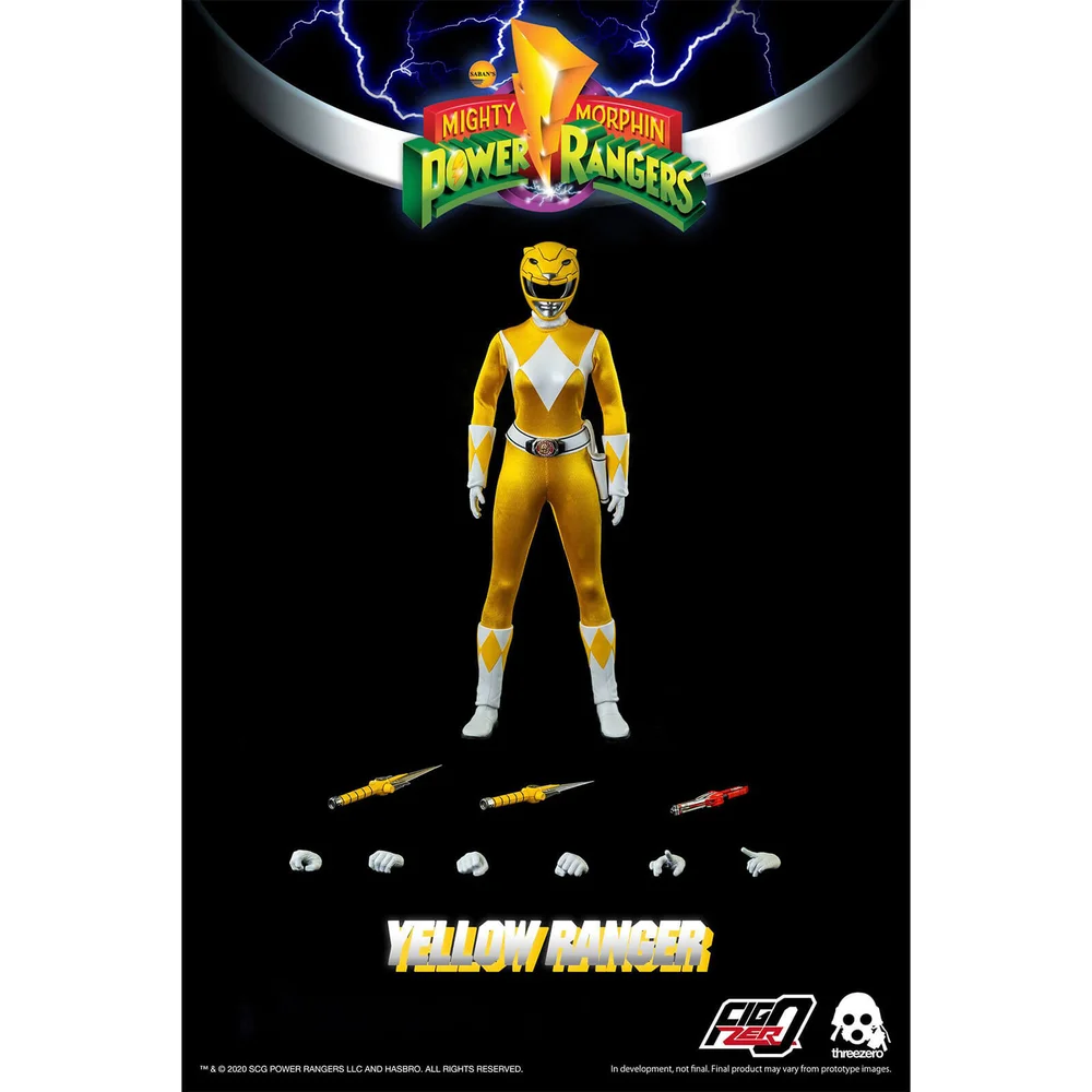 ThreeZero Power Rangers Gele Ranger 1:6 Schaal Figuur Afbeelding 1