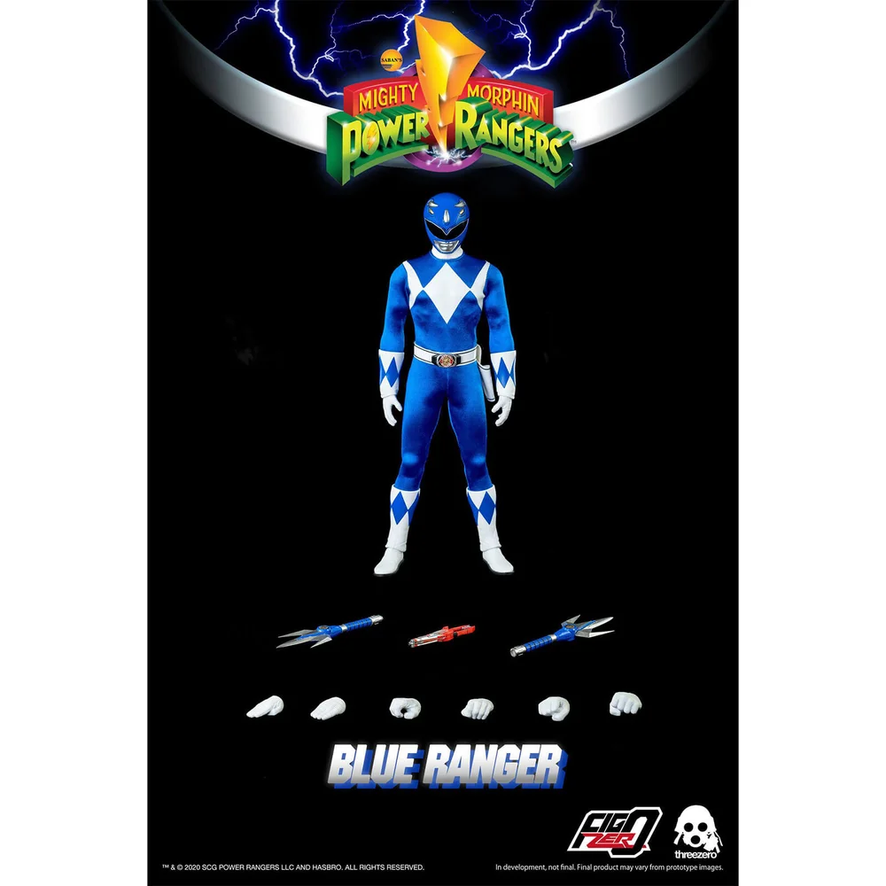 ThreeZero Power Rangers Blauwe Ranger 1:6 Schaal Figuur Afbeelding 1